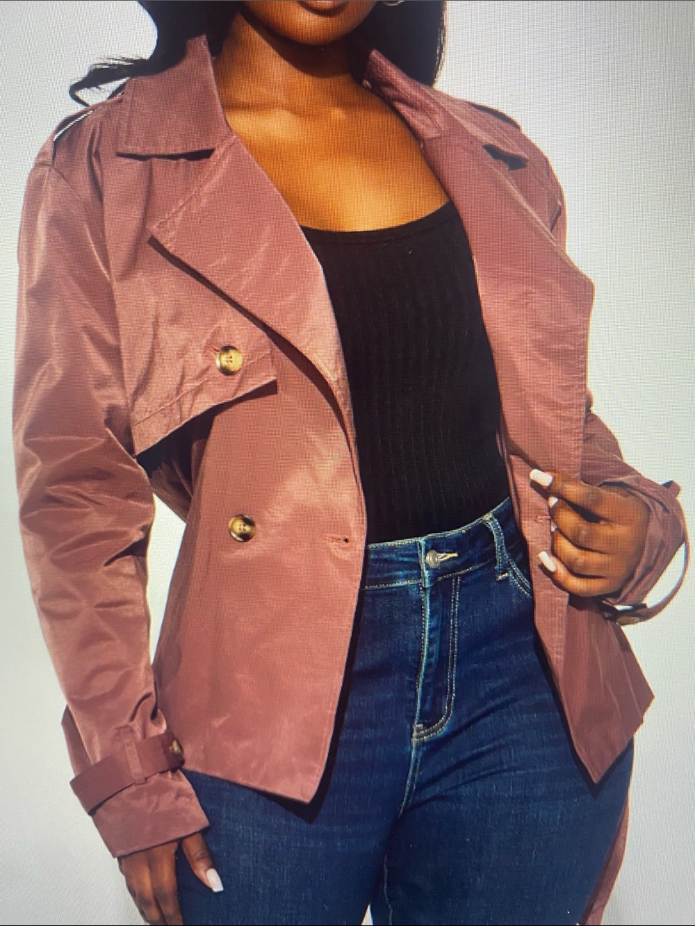 Fashion Nova Cassidy Belted Tie-Waist Trench in Brown